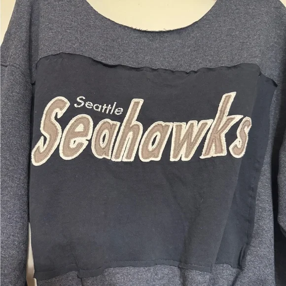 Seattle Seahawks Cropped Sweatshirt one size - Picture 3 of 3